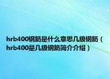 hrb400钢筋是什么意思几级钢筋（hrb400是几级钢筋简介介绍）