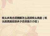 枕头多高合适图解怎么选择枕头高度（枕头的高度应该多少合适简介介绍）