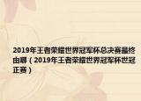 2019年王者荣耀世界冠军杯总决赛最终由哪（2019年王者荣耀世界冠军杯世冠正赛）