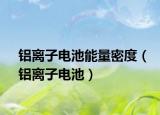 铝离子电池能量密度（铝离子电池）