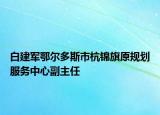 白建军鄂尔多斯市杭锦旗原规划服务中心副主任