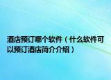 酒店预订哪个软件（什么软件可以预订酒店简介介绍）
