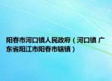 阳春市河口镇人民政府（河口镇 广东省阳江市阳春市辖镇）