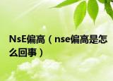 NsE偏高（nse偏高是怎么回事）