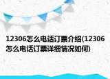 12306怎么电话订票介绍(12306怎么电话订票详细情况如何)