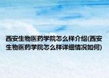 西安生物医药学院怎么样介绍(西安生物医药学院怎么样详细情况如何)