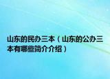 山东的民办三本（山东的公办三本有哪些简介介绍）