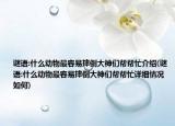 谜语:什么动物最容易摔倒大神们帮帮忙介绍(谜语:什么动物最容易摔倒大神们帮帮忙详细情况如何)