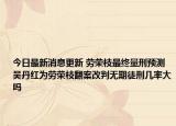 今日最新消息更新 劳荣枝最终量刑预测 吴丹红为劳荣枝翻案改判无期徒刑几率大吗