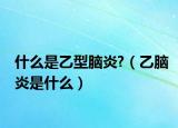 什么是乙型脑炎?（乙脑炎是什么）