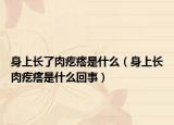 身上长了肉疙瘩是什么（身上长肉疙瘩是什么回事）