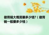 做胃镜大概需要多少钱?（做胃镜一般要多少钱）