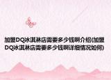 加盟DQ冰淇淋店需要多少钱啊介绍(加盟DQ冰淇淋店需要多少钱啊详细情况如何)