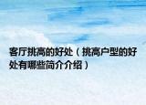 客厅挑高的好处（挑高户型的好处有哪些简介介绍）