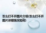 怎么打不开图片介绍(怎么打不开图片详细情况如何)