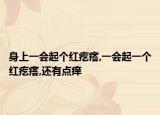 身上一会起个红疙瘩,一会起一个红疙瘩,还有点痒
