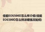 佳能EOS500D怎么样介绍(佳能EOS500D怎么样详细情况如何)