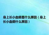 身上长小血痣是什么原因（身上长小血痣什么原因）