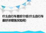 什么自行车最好介绍(什么自行车最好详细情况如何)