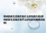 郑州的夜生活现在有什么好玩的介绍(郑州的夜生活现在有什么好玩的详细情况如何)