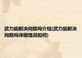 武力能解决问题吗介绍(武力能解决问题吗详细情况如何)
