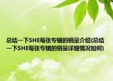 总结一下SHE每张专辑的销量介绍(总结一下SHE每张专辑的销量详细情况如何)