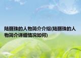 陆丽珠的人物简介介绍(陆丽珠的人物简介详细情况如何)