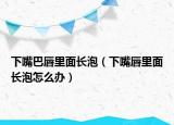 下嘴巴唇里面长泡（下嘴唇里面长泡怎么办）
