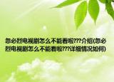 忽必烈电视剧怎么不能看啦???介绍(忽必烈电视剧怎么不能看啦???详细情况如何)