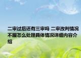 二审过后还有三审吗 二审改判情况不服怎么处理具体情况详细内容介绍