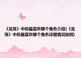《龙珠》中你最喜欢哪个角色介绍(《龙珠》中你最喜欢哪个角色详细情况如何)