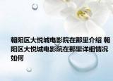 朝阳区大悦城电影院在那里介绍 朝阳区大悦城电影院在那里详细情况如何