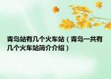 青岛站有几个火车站（青岛一共有几个火车站简介介绍）