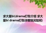 求大量bl(drama打包介绍 求大量bl drama打包详细情况如何)