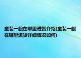 童装一般在哪里进货介绍(童装一般在哪里进货详细情况如何)