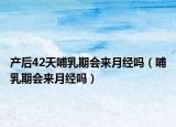 产后42天哺乳期会来月经吗（哺乳期会来月经吗）