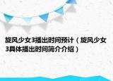 旋风少女3播出时间预计（旋风少女3具体播出时间简介介绍）
