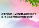 求生之路2怎么设置视频配置介绍(求生之路2怎么设置视频配置详细情况如何)