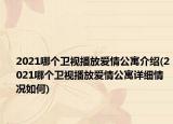 2021哪个卫视播放爱情公寓介绍(2021哪个卫视播放爱情公寓详细情况如何)