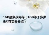 1GB是多少内存（1GB等于多少G内存简介介绍）