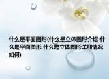 什么是平面图形(什么是立体图形介绍 什么是平面图形 什么是立体图形详细情况如何)