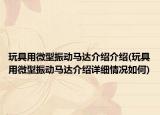 玩具用微型振动马达介绍介绍(玩具用微型振动马达介绍详细情况如何)