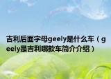 吉利后面字母geely是什么车（geely是吉利哪款车简介介绍）