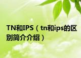 TN和IPS（tn和ips的区别简介介绍）