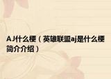AJ什么梗（英雄联盟aj是什么梗简介介绍）