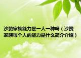 沙赞家族能力是一人一种吗（沙赞家族每个人的能力是什么简介介绍）