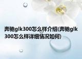 奔驰glk300怎么样介绍(奔驰glk300怎么样详细情况如何)