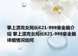 攀上漂亮女局长821-999章全篇介绍 攀上漂亮女局长821-999章全篇详细情况如何