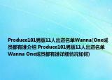 Produce101男版11人出道名单Wanna(One成员都有谁介绍 Produce101男版11人出道名单Wanna One成员都有谁详细情况如何)