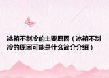 冰箱不制冷的主要原因（冰箱不制冷的原因可能是什么简介介绍）